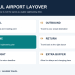 Istanbul layover planning stages: arrival, outbound transfer, city time, return, pre-flight requirements and extra buffer